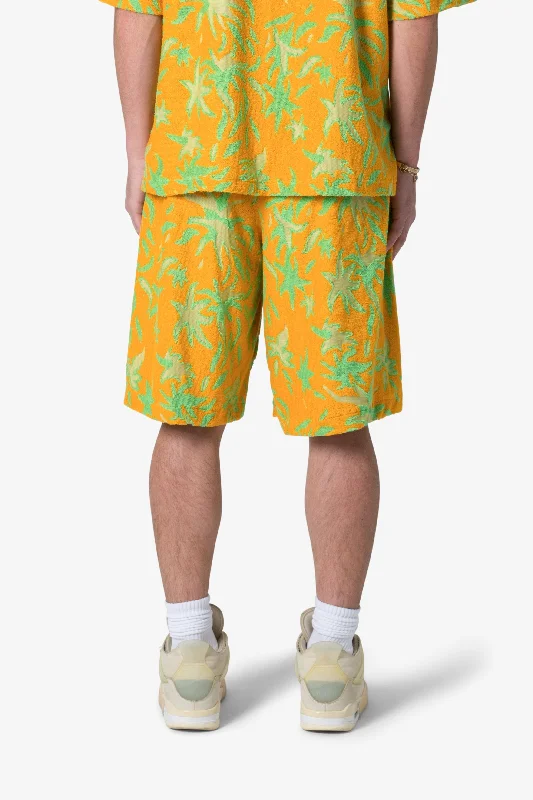 Jacquard Terry Shorts - Yellow/Green