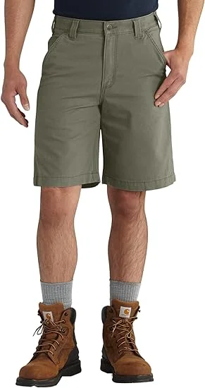 Rugged Flex Relaxed Fit 8-Inch Canvas Work Short