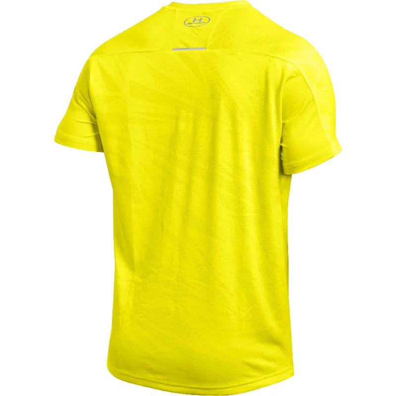 Under Armour CoolSwitch Run Short Sleeve Mens Top - Yellow 1284965-738