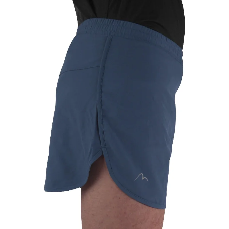 More Mile Racer Split Mens Running Shorts - Blue