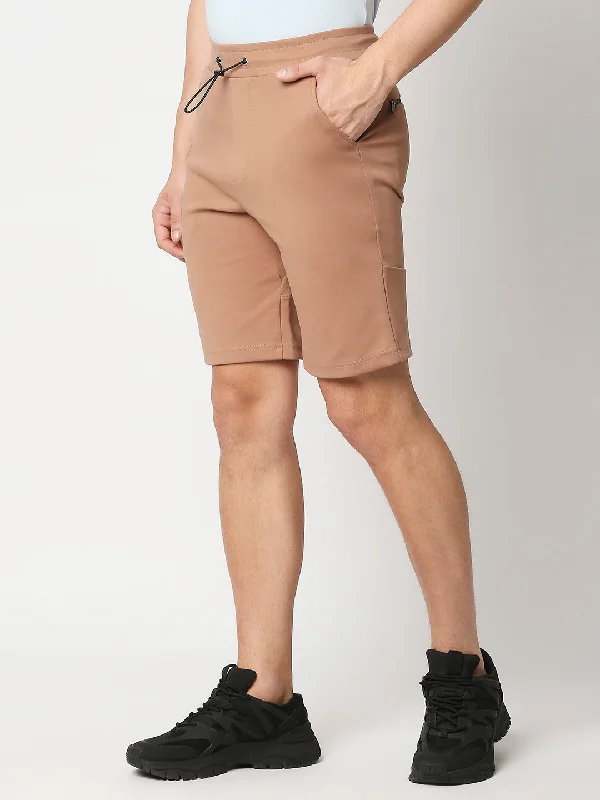 Shorts Khakhi Color Solid