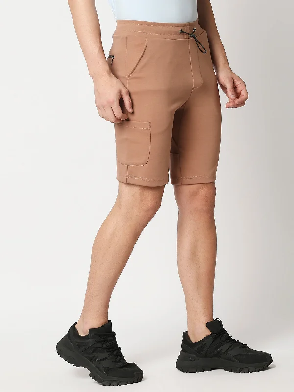 Shorts Khakhi Color Solid