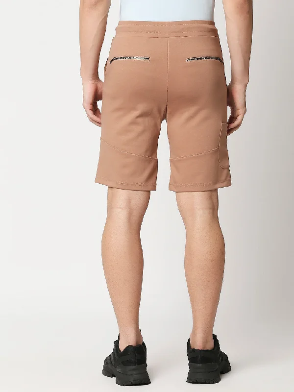 Shorts Khakhi Color Solid