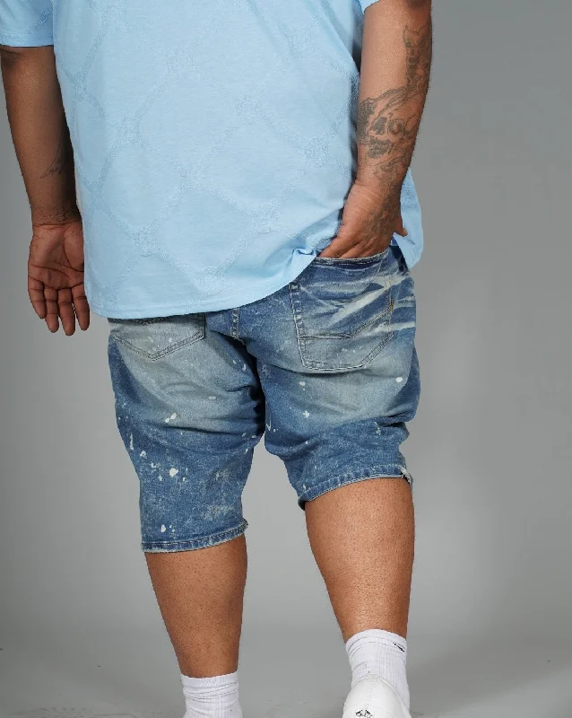 M771 Pacifica Shredded Shorts - Light Wash